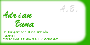 adrian buna business card