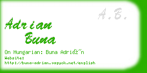 adrian buna business card